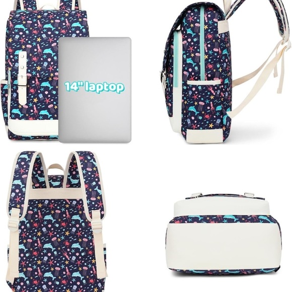 Laptop Backpack Canvas Bag Daypack Satchel unicors - Picture 11 of 12